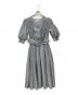Her lip to（ハーリップトゥ）の古着「Airy Volume Sleeve Dress」｜ブルー