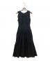 HER LIP TO（ハーリップトゥ）の古着「Back Lace-Up Cotton Long Dress」｜ブラック