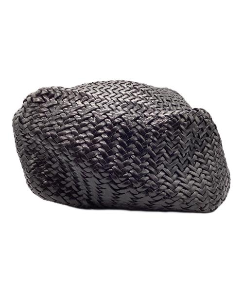 SAINT CHRISTOPHER（セント クリストファー）SAINT CHRISTOPHER (セント クリストファー) レザーカゴバッグ ブラックの古着・服飾アイテム