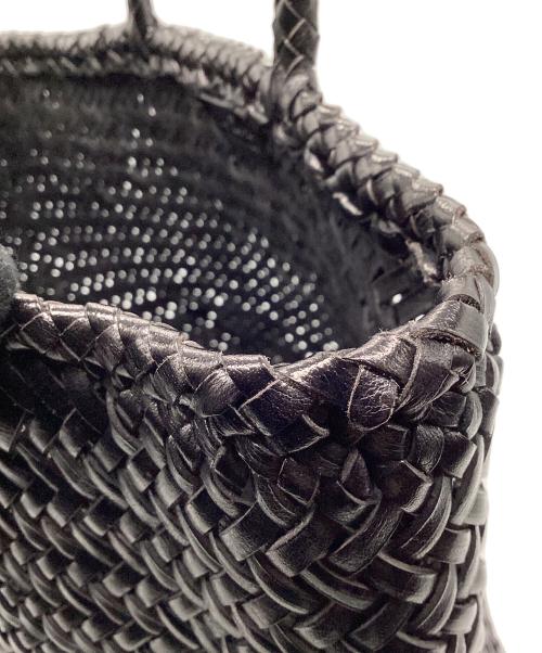 SAINT CHRISTOPHER（セント クリストファー）SAINT CHRISTOPHER (セント クリストファー) レザーカゴバッグ ブラックの古着・服飾アイテム