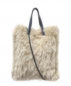 UNITED ARROWSユナイテッドアローズ）の古着「フェイクファートートバッグ」｜ベージュ