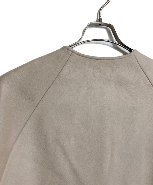 theory（セオリー）theory (セオリー) ノーカラーコート NEW DIVIDE アウター　ウールコート　カシミヤ混　21SS ベージュ サイズ:Sの古着・服飾アイテム