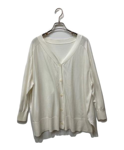 Spick and Span（スピック＆スパン）Spick and Span (スピック＆スパン) ICECOTTON 2wayオーバーサイズカーディガン ホワイト サイズ:-の古着・服飾アイテム