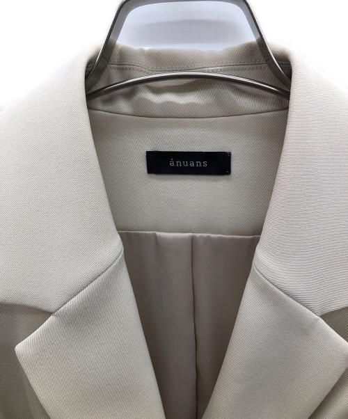 anuans（アニュアンス）anuans (アニュアンス) テーラードオールインワン ベージュ サイズ:Sの古着・服飾アイテム