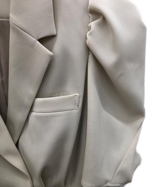 anuans（アニュアンス）anuans (アニュアンス) テーラードオールインワン ベージュ サイズ:Sの古着・服飾アイテム