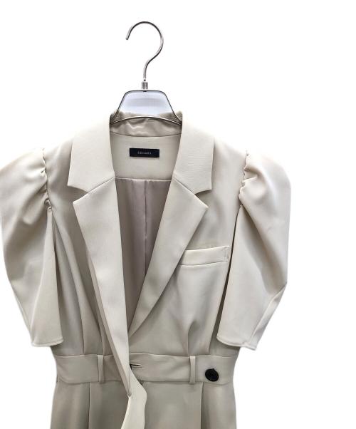 anuans（アニュアンス）anuans (アニュアンス) テーラードオールインワン ベージュ サイズ:Sの古着・服飾アイテム