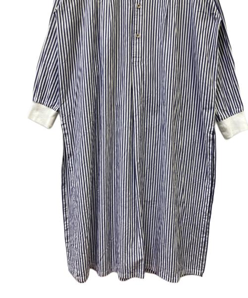 SIWALY fluid（シワリーフルイド）SIWALY fluid (シワリーフルイド) Stand Collar Long Shirt ネイビー サイズ:Freeの古着・服飾アイテム