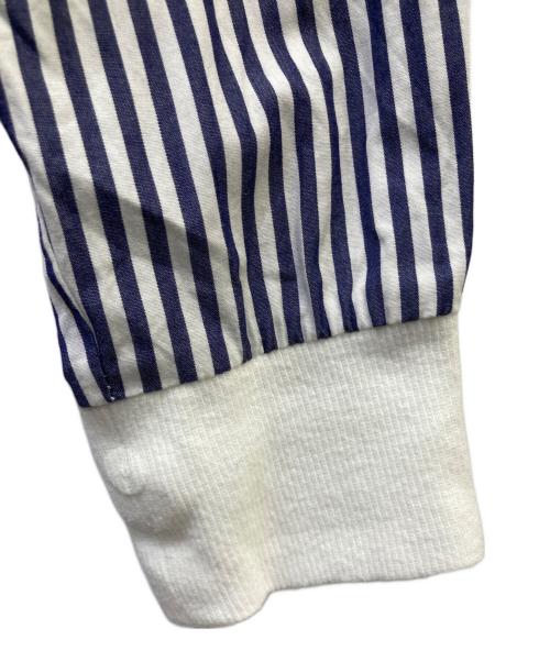 SIWALY fluid（シワリーフルイド）SIWALY fluid (シワリーフルイド) Stand Collar Long Shirt ネイビー サイズ:Freeの古着・服飾アイテム