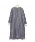 SIWALY fluid（シワリーフルイド）の古着「Stand Collar Long Shirt」｜ネイビー