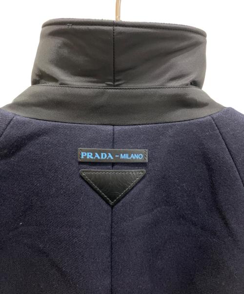 PRADA（プラダ）PRADA (プラダ) ウールコート ネイビー サイズ:36の古着・服飾アイテム