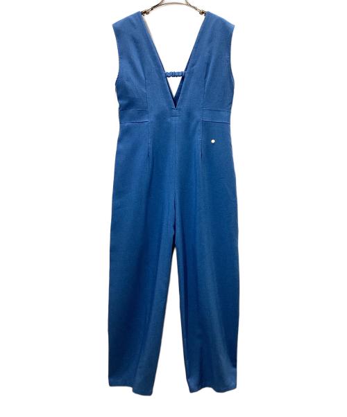 MUVEIL（ミュベール）MUVEIL (ミュベール) 水しぶきビジューサロペット ブルー サイズ:38の古着・服飾アイテム