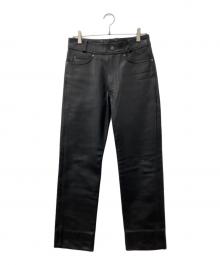 HARLEY-DAVIDSON（ハーレーダビッドソン）の古着「レザーパンツ」｜ブラック