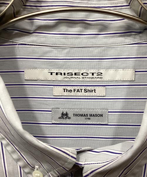 JOURNAL STANDARD TRISECT（ジャーナルスタンダード トライセクト）JOURNAL STANDARD TRISECT (ジャーナルスタンダード トライセクト) THOMAS MASON (トーマスメイソン) FAT ボタンダウンシャツ グレー サイズ:Sの古着・服飾アイテム