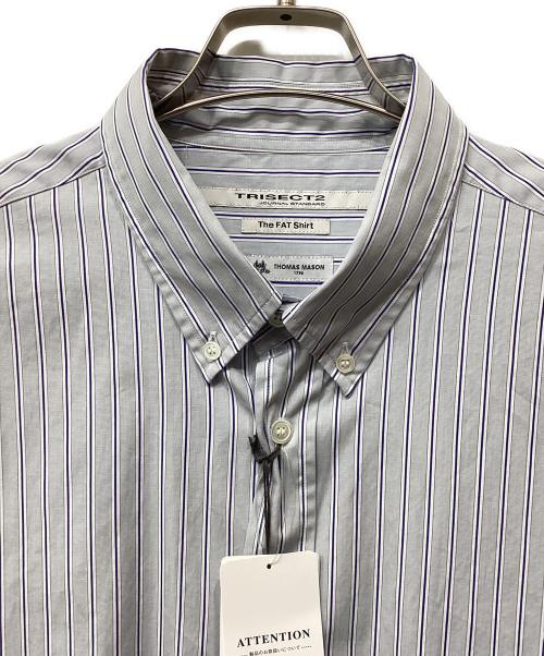 JOURNAL STANDARD TRISECT（ジャーナルスタンダード トライセクト）JOURNAL STANDARD TRISECT (ジャーナルスタンダード トライセクト) THOMAS MASON (トーマスメイソン) FAT ボタンダウンシャツ グレー サイズ:Sの古着・服飾アイテム