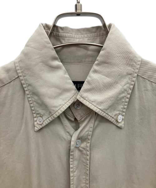 TOM FORD（トムフォード）TOM FORD (トムフォード) ボタンダウンシャツ ベージュ サイズ:37の古着・服飾アイテム
