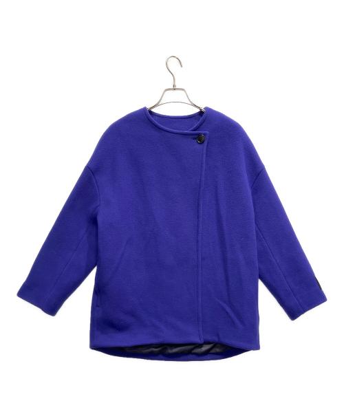 ROSSO（ロッソ）ROSSO (ロッソ) LaTorreノーカラーコート ブルー サイズ:FREEの古着・服飾アイテム