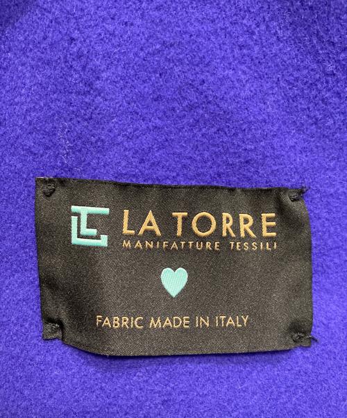 ROSSO（ロッソ）ROSSO (ロッソ) LaTorreノーカラーコート ブルー サイズ:FREEの古着・服飾アイテム