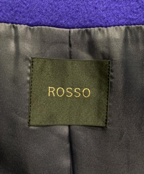 ROSSO（ロッソ）ROSSO (ロッソ) LaTorreノーカラーコート ブルー サイズ:FREEの古着・服飾アイテム