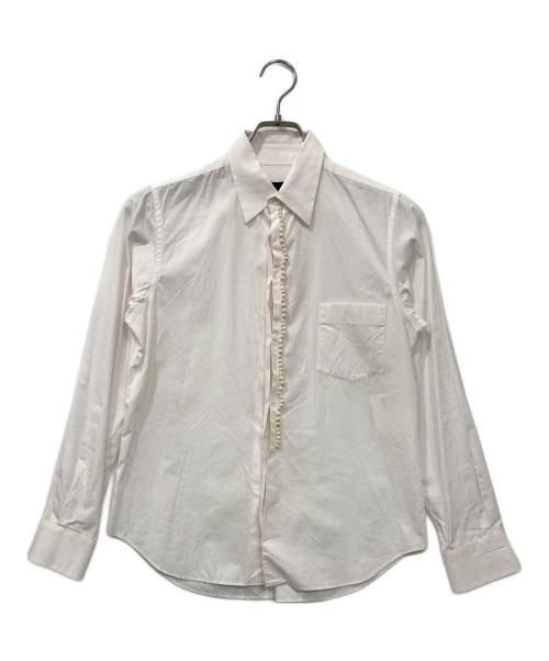 tricot COMME des GARCONS（トリココムデギャルソン）tricot COMME des GARCONS (トリココムデギャルソン) パールシャツ ピンク サイズ:Sの古着・服飾アイテム