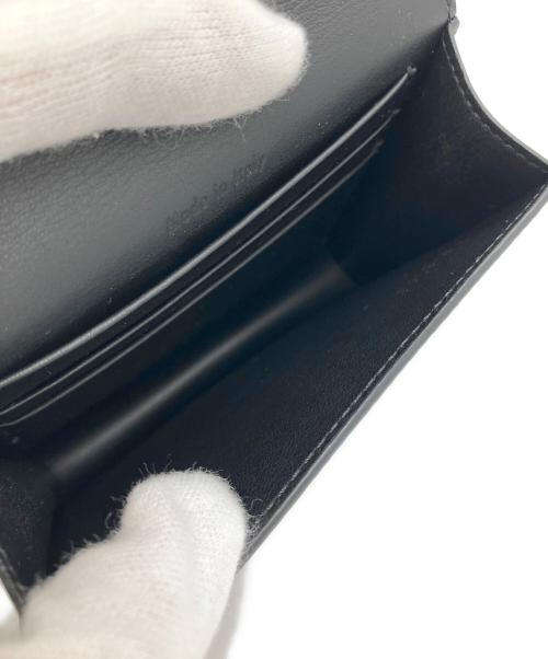 CELINE（セリーヌ）CELINE (セリーヌ) フィービートライフォールデッドカードケース ブラック×ピンクの古着・服飾アイテム