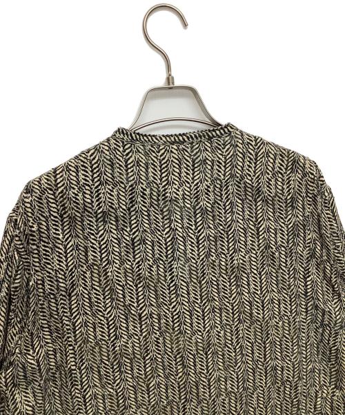 muller of yoshiokubo（ミュラーオブヨシオクボ）muller of yoshiokubo (ミュラーオブヨシオクボ) HERRINGBONE PLEATS DR ベージュ サイズ:38の古着・服飾アイテム