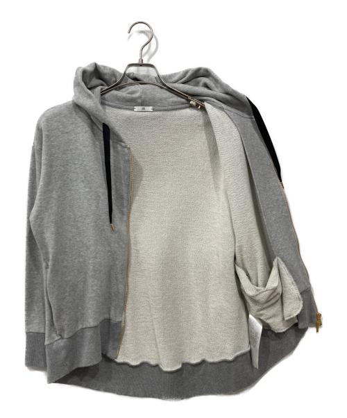 BEIGE（ベイジ）BEIGE (ベイジ) Organic Cotton Sweat / Zip up Parka グレー サイズ:Mの古着・服飾アイテム