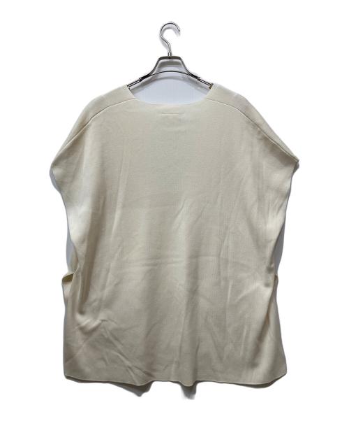 BEARDSLEY（ビアズリー）BEARDSLEY (ビアズリー) Vネックニットベスト アイボリー サイズ:Fの古着・服飾アイテム