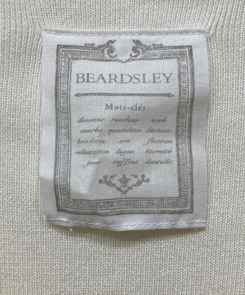 BEARDSLEY（ビアズリー）BEARDSLEY (ビアズリー) Vネックニットベスト アイボリー サイズ:Fの古着・服飾アイテム