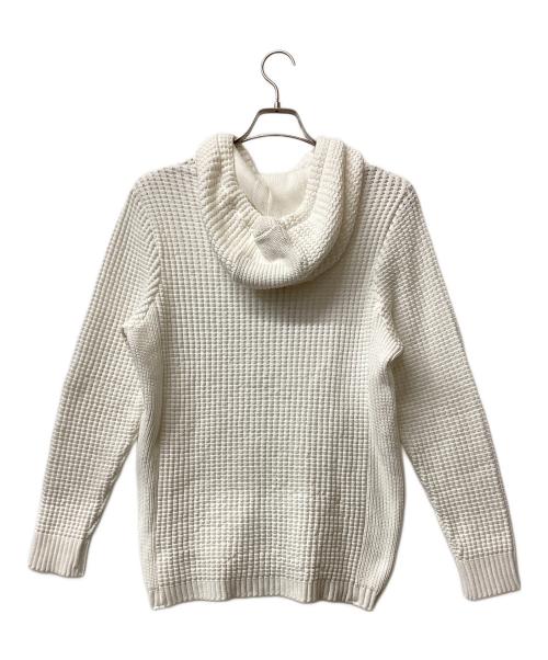 Seagreen（シーグリーン）Seagreen (シーグリーン) ワッフルジップパーカー ホワイト サイズ:4の古着・服飾アイテム