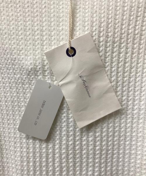 Seagreen（シーグリーン）Seagreen (シーグリーン) ワッフルジップパーカー ホワイト サイズ:4の古着・服飾アイテム