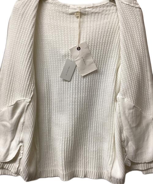 Seagreen（シーグリーン）Seagreen (シーグリーン) ワッフルジップパーカー ホワイト サイズ:4の古着・服飾アイテム