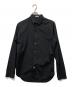 Dior Homme（ディオール オム）の古着「CDロゴメタルスナップボタンシャツ」｜ブラック