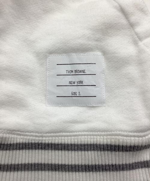 Thom Browne（トムブラウン）Thom Browne (トムブラウン) ジップパーカー ホワイト サイズ:2の古着・服飾アイテム