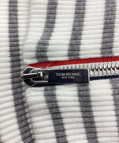Thom Browne（トムブラウン）Thom Browne (トムブラウン) ジップパーカー ホワイト サイズ:2の古着・服飾アイテム