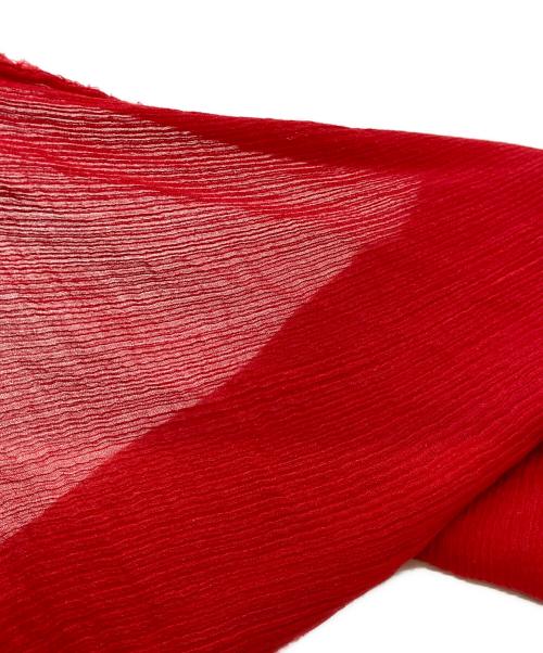 FALIERO SARTI（ファリエロサルティ）FALIERO SARTI (ファリエロサルティ) レーヨンシルクストール レッドの古着・服飾アイテム