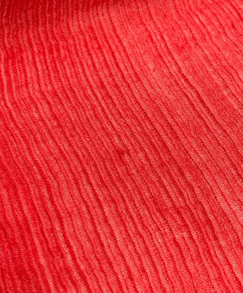 FALIERO SARTI（ファリエロサルティ）FALIERO SARTI (ファリエロサルティ) レーヨンシルクストール レッドの古着・服飾アイテム