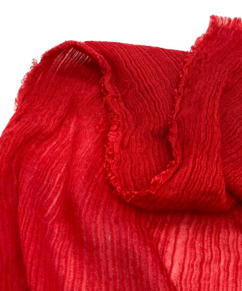 FALIERO SARTI（ファリエロサルティ）FALIERO SARTI (ファリエロサルティ) レーヨンシルクストール レッドの古着・服飾アイテム