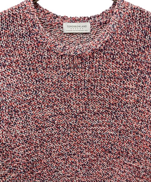TOMORROW LAND tricot（トゥモローランド トリコ）TOMORROW LAND tricot (トゥモローランド トリコ) クルーネックニット レッド サイズ:Lの古着・服飾アイテム