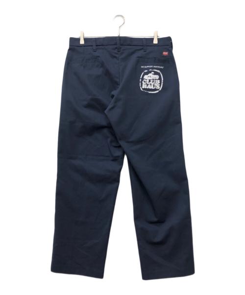 clubhaus（クラブハウス）CLUBHAUS (クラブハウス) RED KAP (レッド キャップ) ロゴプリント ワークパンツ ネイビー サイズ:34の古着・服飾アイテム