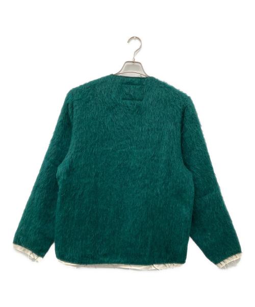 CAMIEL FORTGENS（カミエルフォートヘンス）CAMIEL FORTGENS (カミエルフォートヘンス) CARDI-V アルパカモヘアミックスカーディガン グリーン サイズ:下記参照の古着・服飾アイテム
