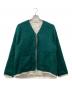 CAMIEL FORTGENS（カミエルフォートヘンス）の古着「CARDI-V アルパカモヘアミックスカーディガン」｜グリーン