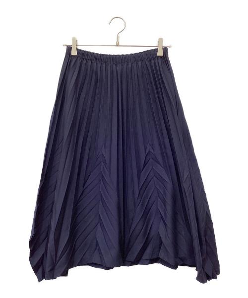 me ISSEY MIYAKE（ミーイッセイ ミヤケ）me ISSEY MIYAKE (ミーイッセイ ミヤケ) プリーツスカート ネイビー サイズ:FREEの古着・服飾アイテム