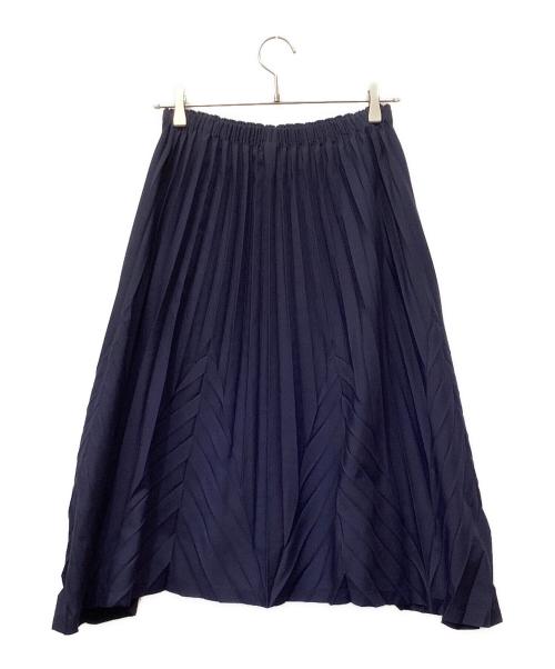 me ISSEY MIYAKE（ミーイッセイ ミヤケ）me ISSEY MIYAKE (ミーイッセイ ミヤケ) プリーツスカート ネイビー サイズ:FREEの古着・服飾アイテム