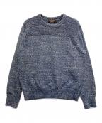 RRLダブルアールエル）の古着「RRL コットン クルーネックニット」｜ブルー