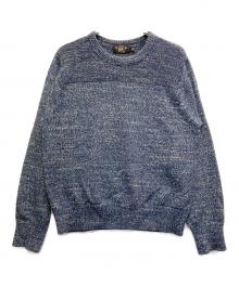 RRL（ダブルアールエル）の古着「RRL コットン クルーネックニット」｜ブルー