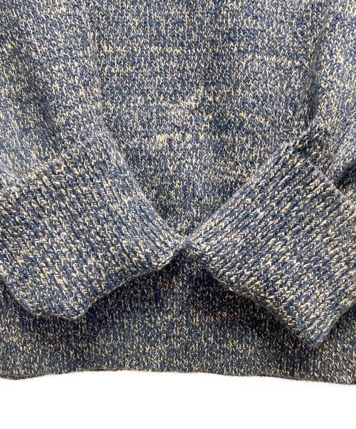 RRL（ダブルアールエル）RRL (ダブルアールエル) RRL コットン クルーネックニット ブルー サイズ:Lの古着・服飾アイテム