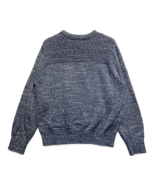 RRL（ダブルアールエル）RRL (ダブルアールエル) RRL コットン クルーネックニット ブルー サイズ:Lの古着・服飾アイテム