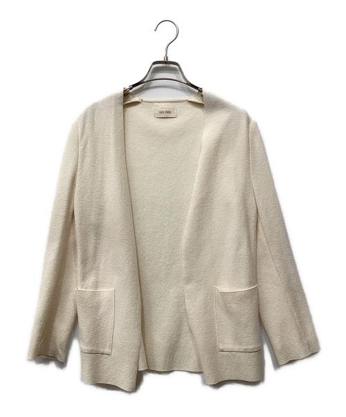 DES PRES（デ プレ）DES PRES (デ プレ) プチブークレーミラノリブノーカラージャケット アイボリー サイズ:Freeの古着・服飾アイテム