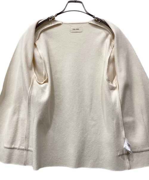 DES PRES（デ プレ）DES PRES (デ プレ) プチブークレーミラノリブノーカラージャケット アイボリー サイズ:Freeの古着・服飾アイテム