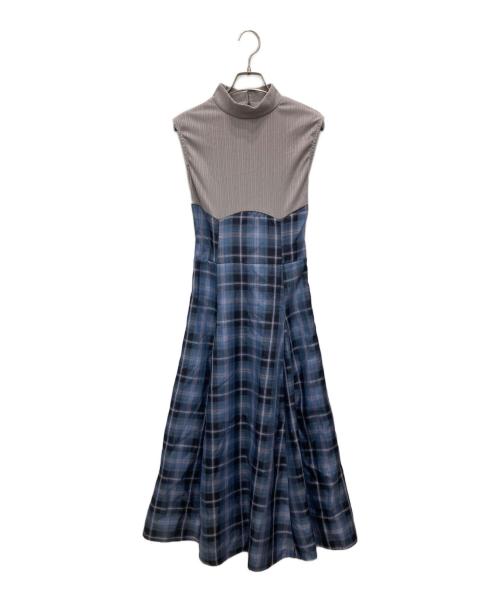 DazzliN（ダズリン）dazzlin (ダズリン) 切替ワンピース ブルー サイズ:Sの古着・服飾アイテム